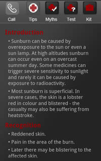 Sunburn First Aid picture