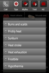 First Aid - Effects of heat and cold