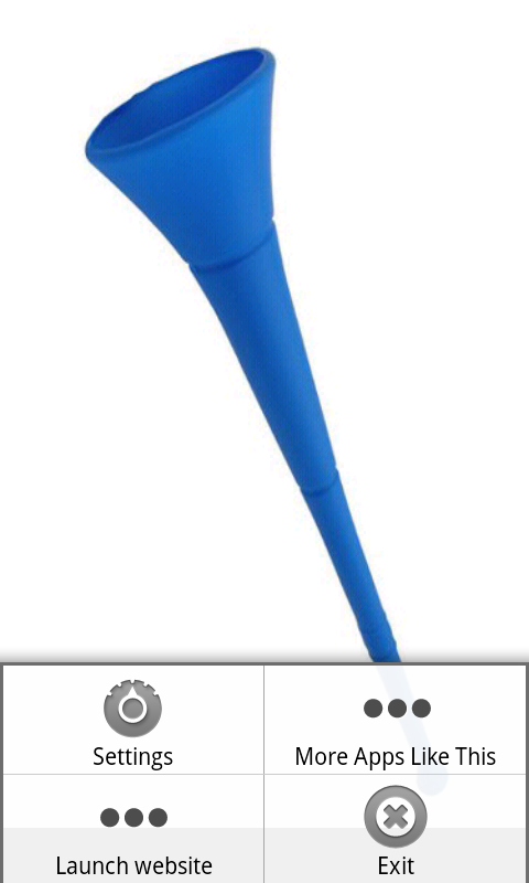 Vuvuzela Android options picture