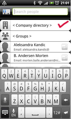 HTC Desire - setup corporate e-mail picture eight